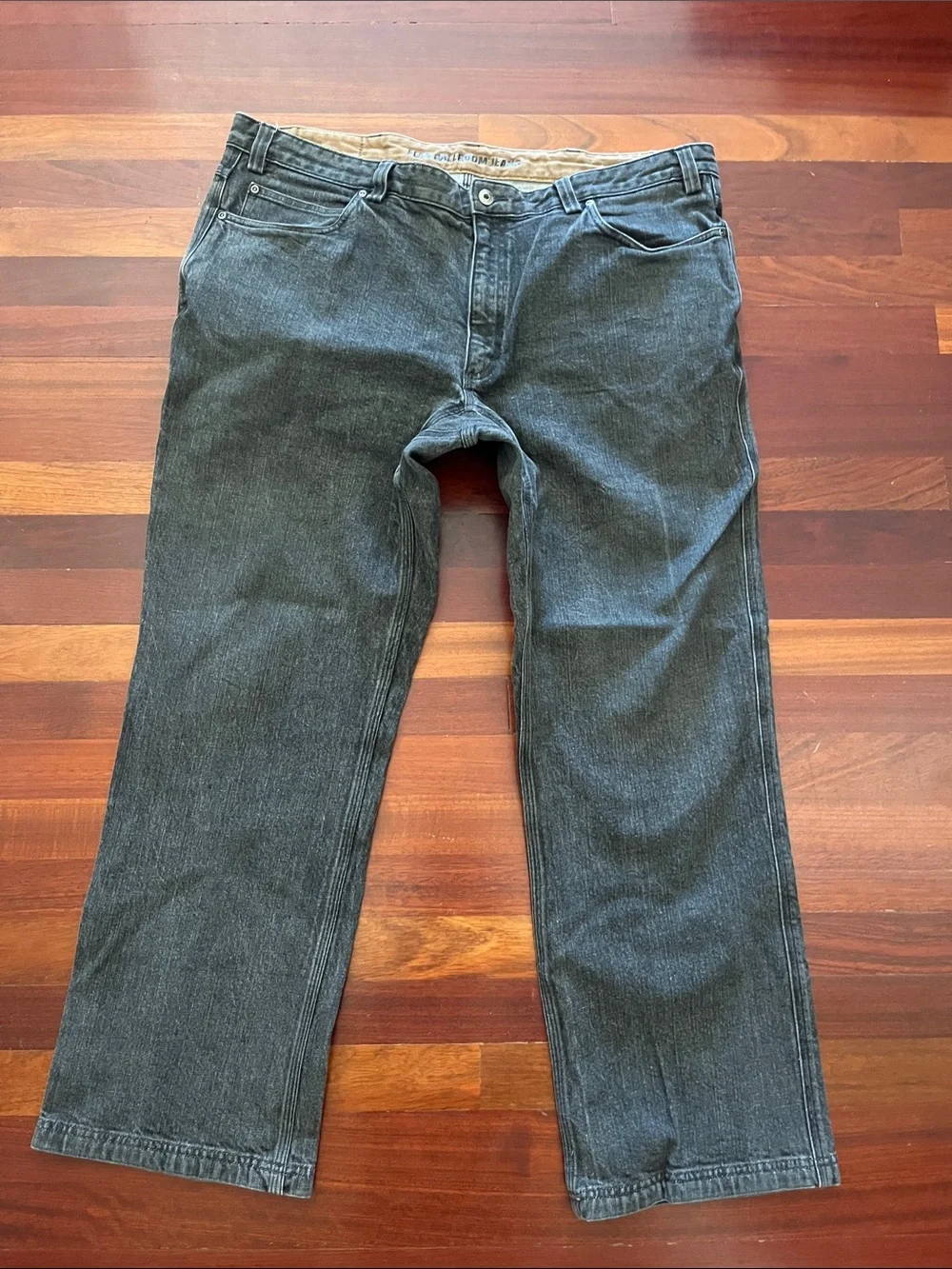 Mens 44x32 Duluth Flex Ballroom Jeans Gray